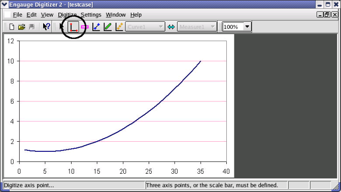 engauge digitizer curve point tool